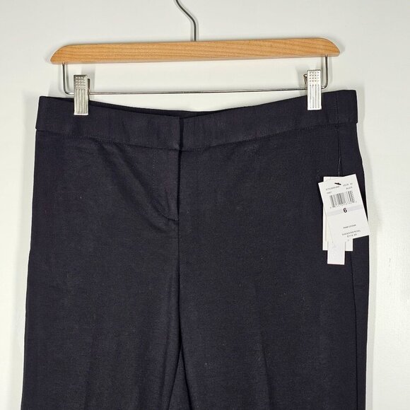 Amanda + Chelsea Alex Ponte Knit Trousers Modern Fit Ankle Stretch Black 6 NWT - Picture 5 of 16
